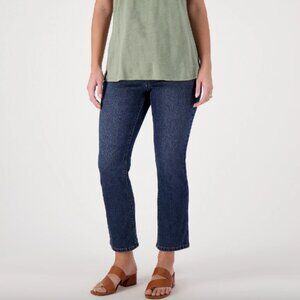 Laurie FeltReg Forever Denim 5 Pocket Crop Baby Bell Jeans , Dark Sz 28W a601123